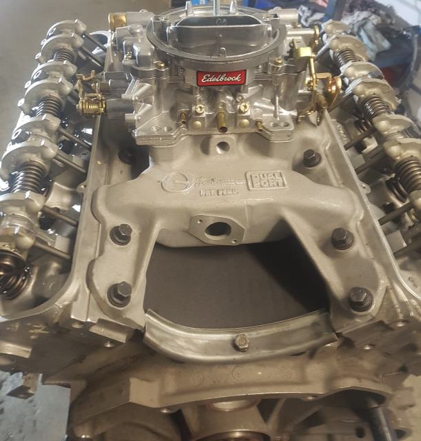 Fully rebuilt Land Rover V8 engine with Edelbrock carburettor conversion