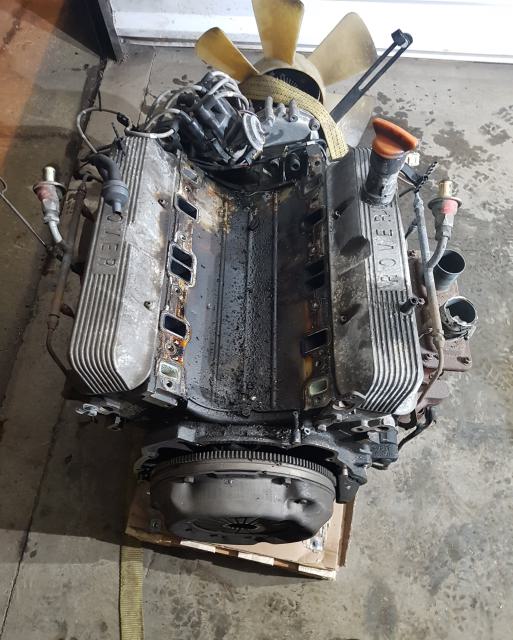 Land Rover Rover V8 engine before rebuild and carburettor conversion