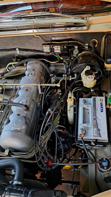 Mercedes - Benz W111 motortér