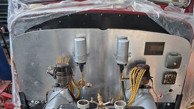 1939 Lagonda V12 tűzfal