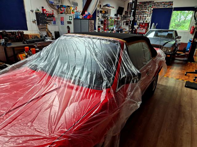 BMW E30 convertible waterproofing treatment