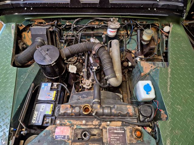 Land Rover Series 3 motor felújítás előtt